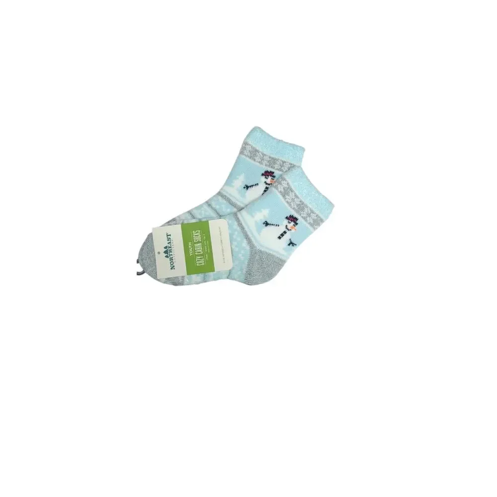 Northeast Outfitters Cozy Cabin Youth Festive Ankle Icon Socks
